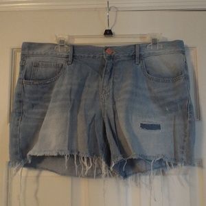 Distressed Jean Shorts